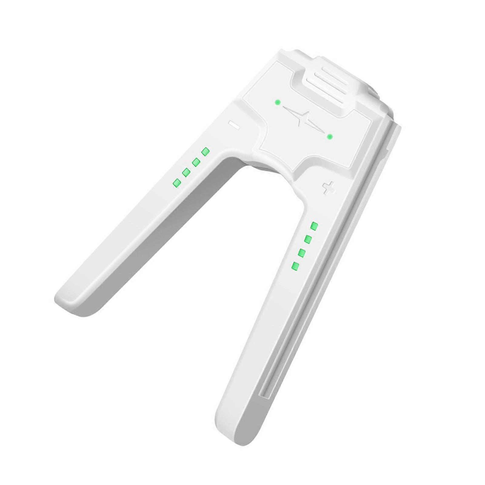 Left Right Charging Handle Portable V Shaped Controller Charger Dock with LED Indicator  White