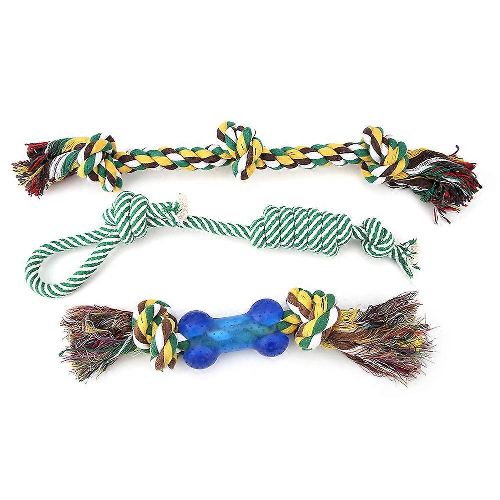 ペット玩具コットンロープかじり玩具チューノット