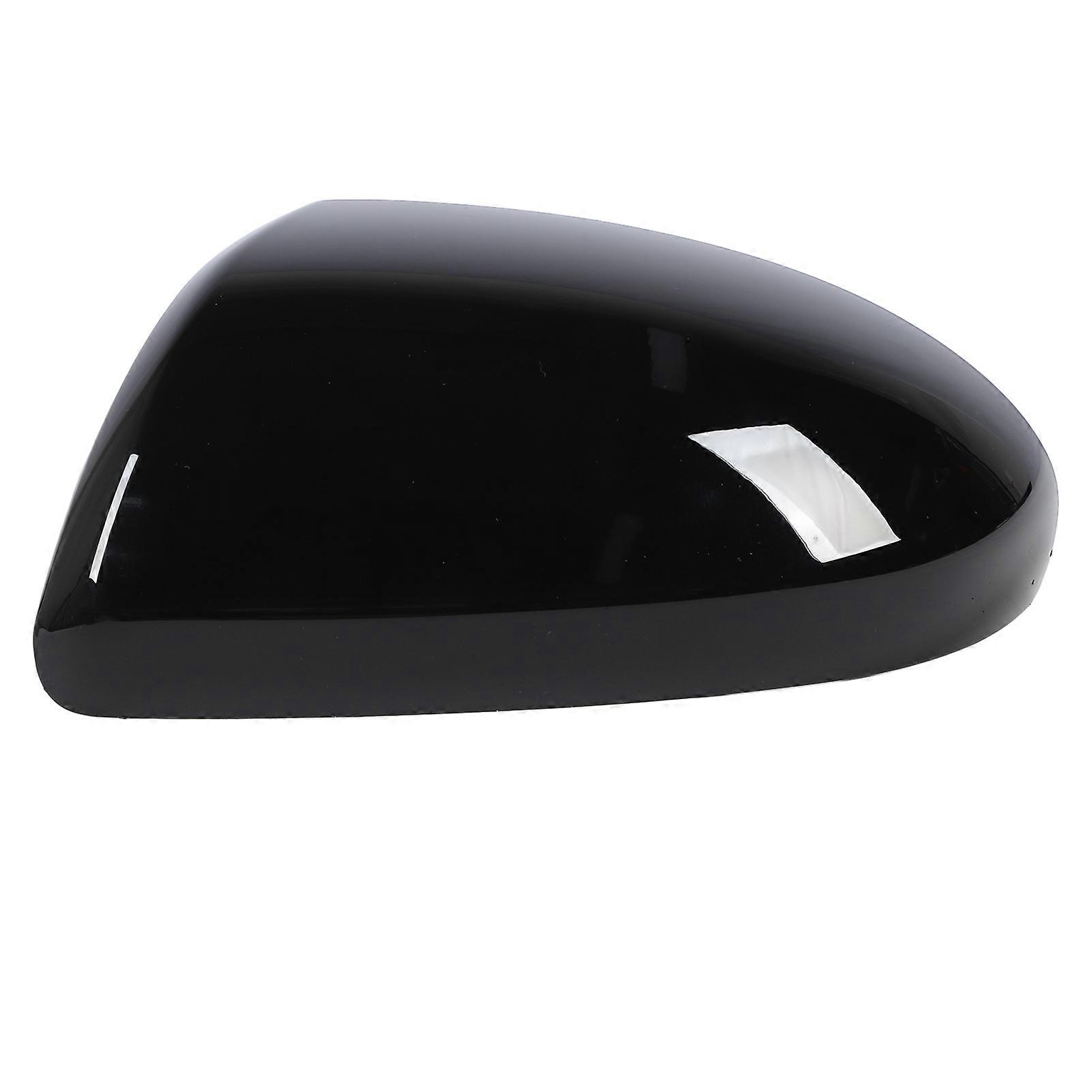 Black plastic exterior mirror cover, weatherproof, for left
