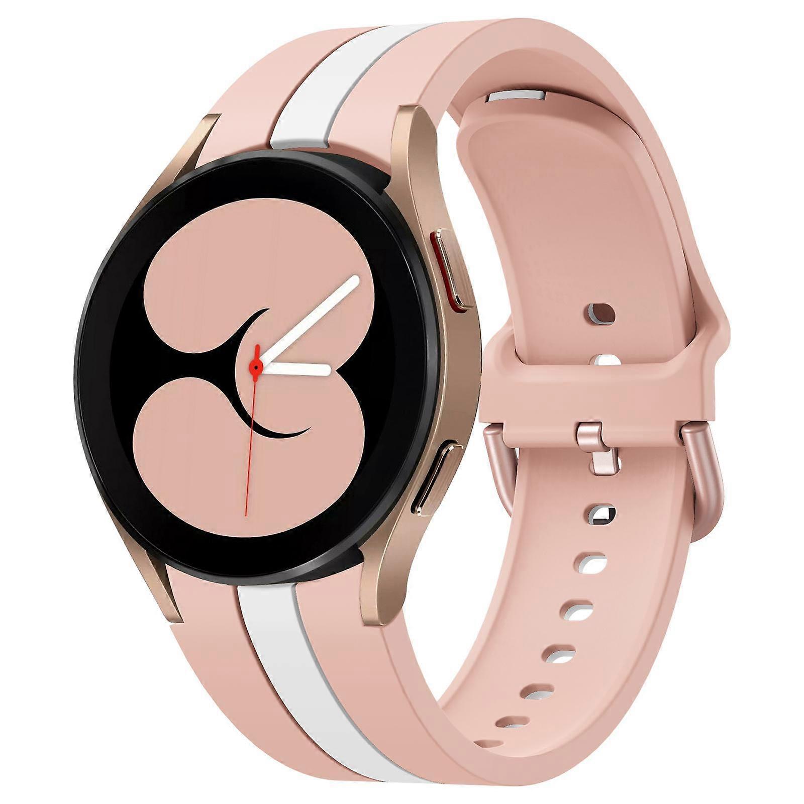 Kalebol Three Vertical Stripes Same Color Buckle Silicone Strap For Samsung Galaxy Watch7 / 6 / 5