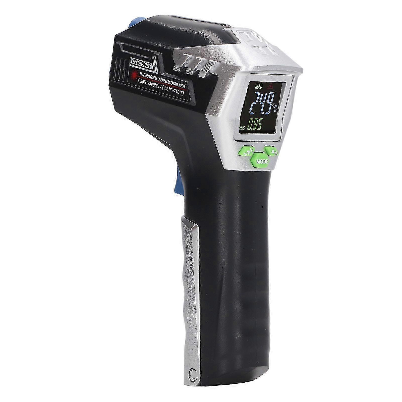 Infrared Thermometer LCD Screen Backlit Display Auto Shutdown Low Battery Indication Industrial Temperature Gun