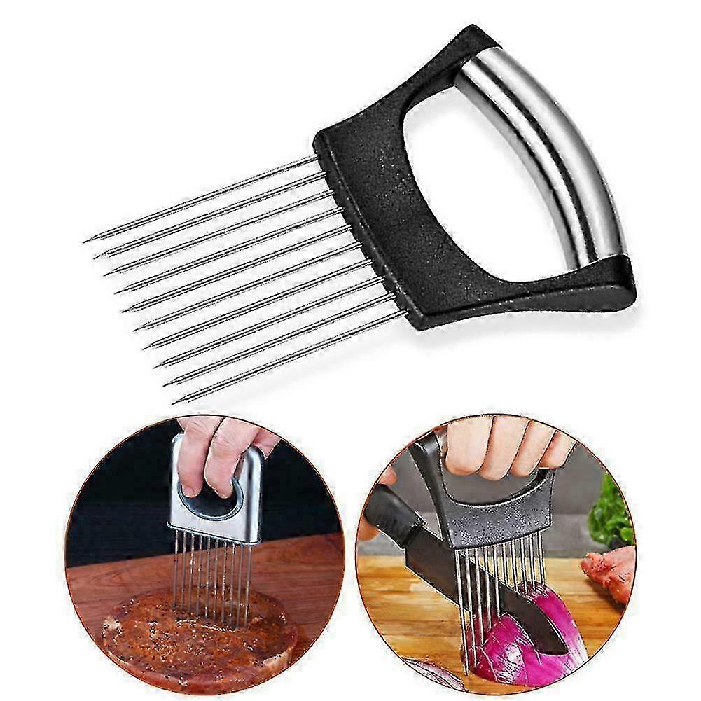 Onion Holder Cutting Aid Strips Tool for Food Slice Assistant