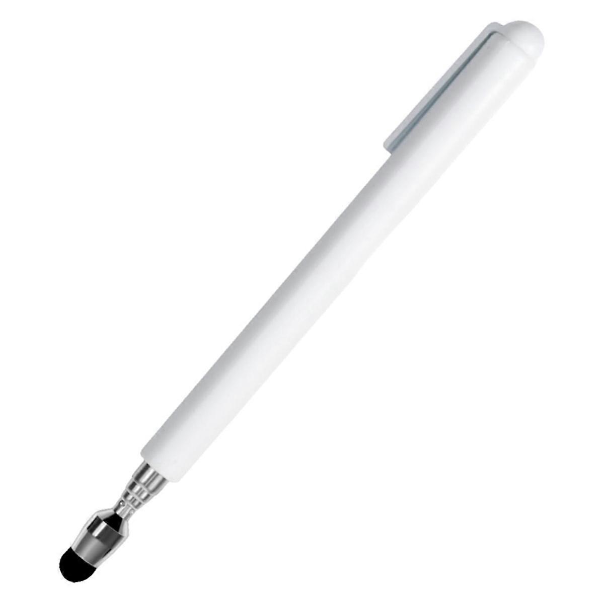 Universal Telescopic Stylus Pen for Touch Screens, (White)