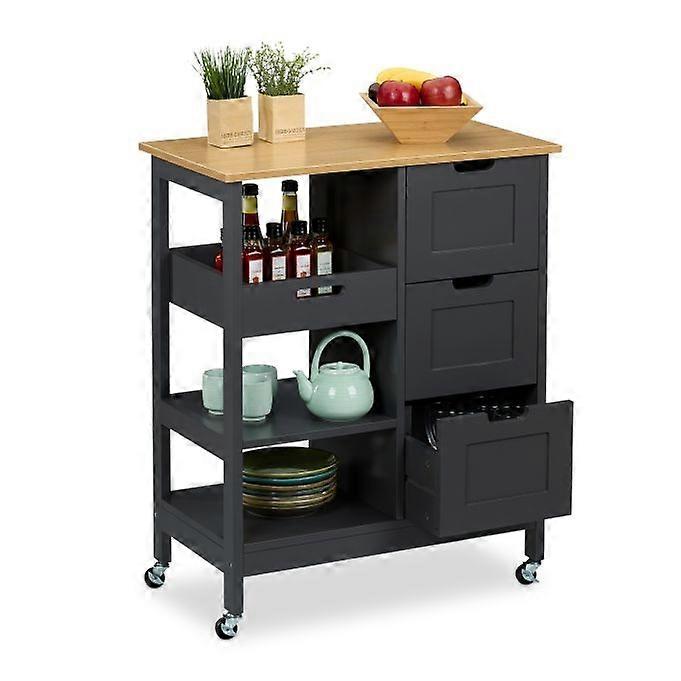 Kitchen trolley with work surface