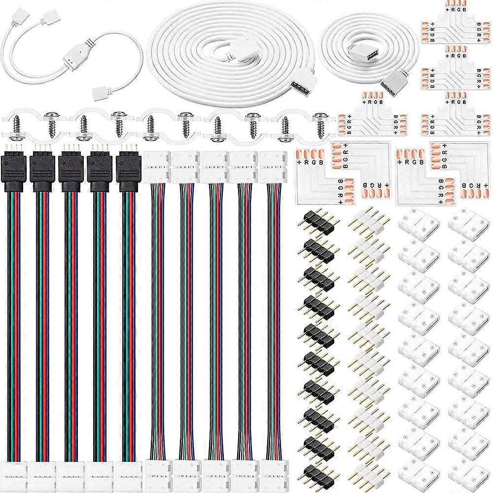 LED Strip Connector Kit, Strip Light Extension Cable for 5050 10mm