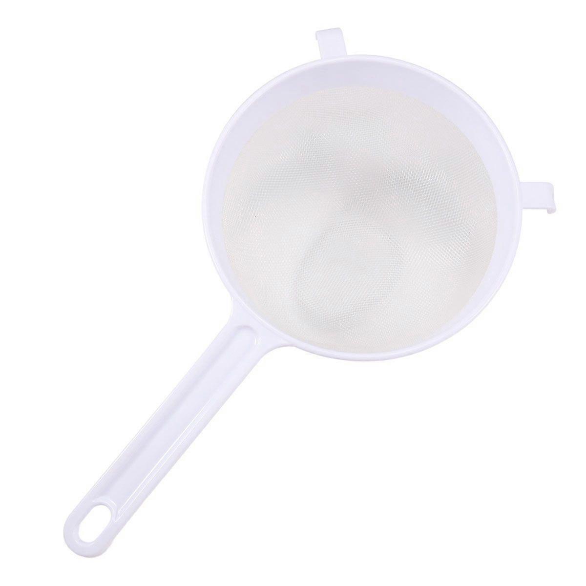 Kitchen baking tools PP plastic household sieve, special,  18 cm, plastic, white