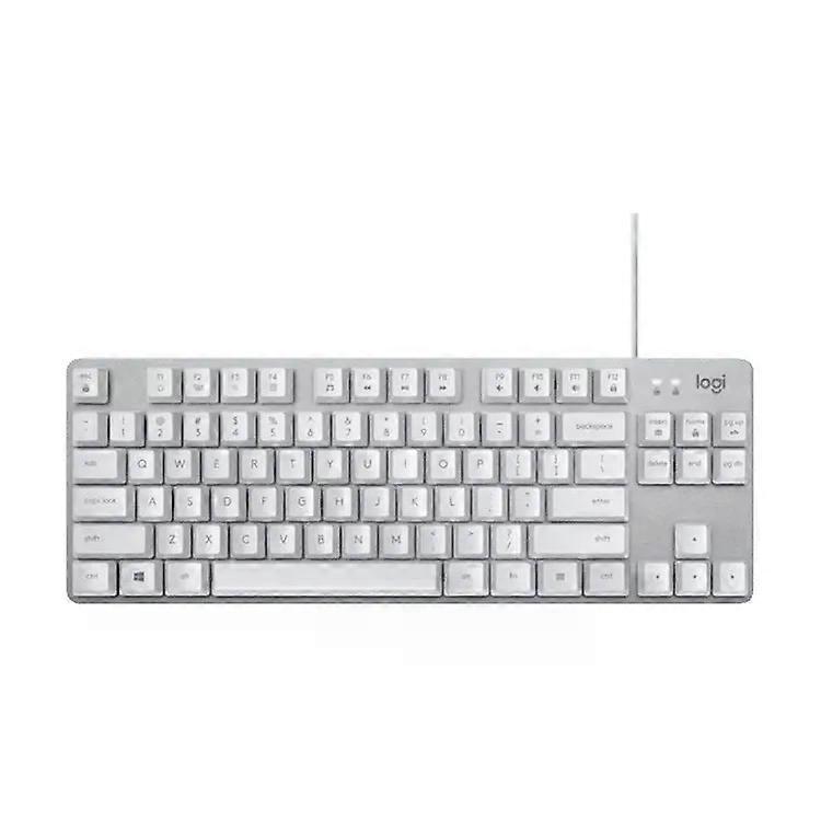 Mechanical Wired Keyboard-Logitech K835,Red Switches,Compact Design White