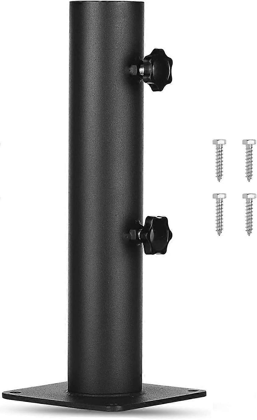 Heavy Duty Square Steel Umbrella Base with Adjustable Knob for Patio, Docks, Tables