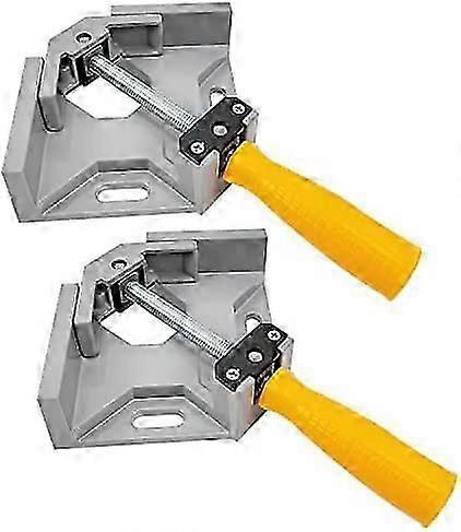 2 Pieces Angle Clamp, 90 Degree Perfect Angle Clamp, 2 Adjustable Handle, Clamp Vise for Joinery Carpenter, Hand Tools