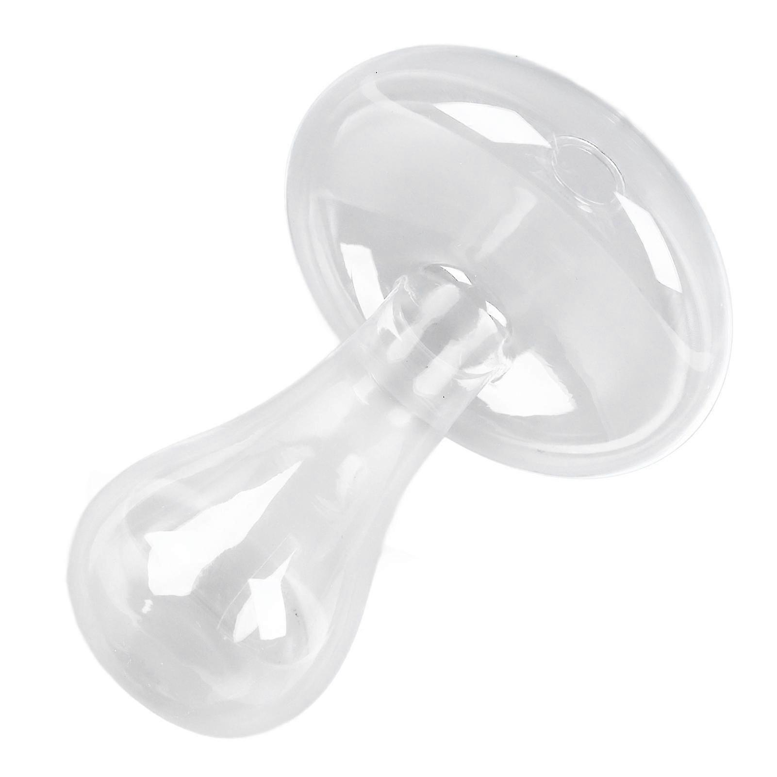 Transparent Tabletop Vase with Mushroom Shape - Hydroponics & Home Use