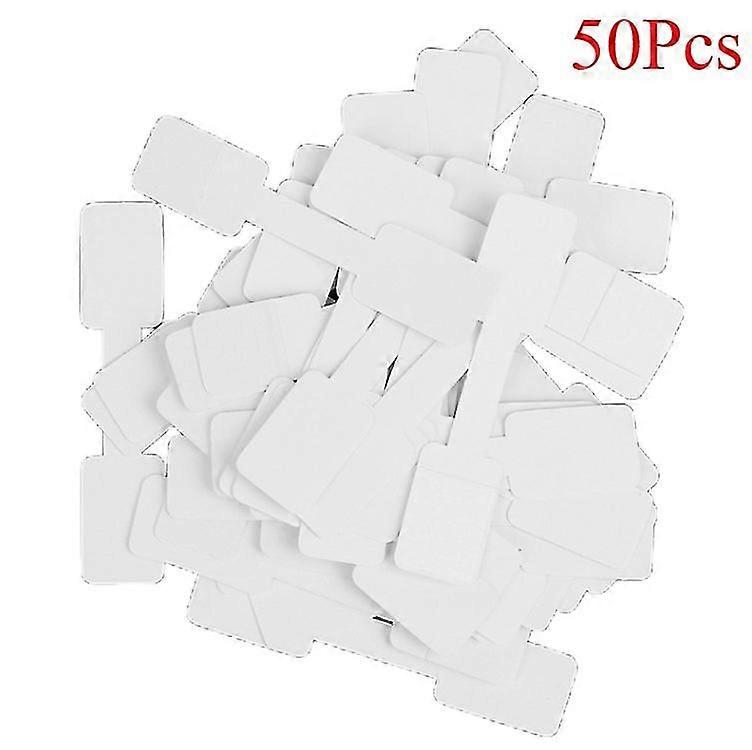 50/100pcs Κενές Τιμές Ετικέτες Κολιέ Δαχτυλίδι Κοσμήματα Ετικέτες Χαρτί Αυτοκόλλητα Hfmqv