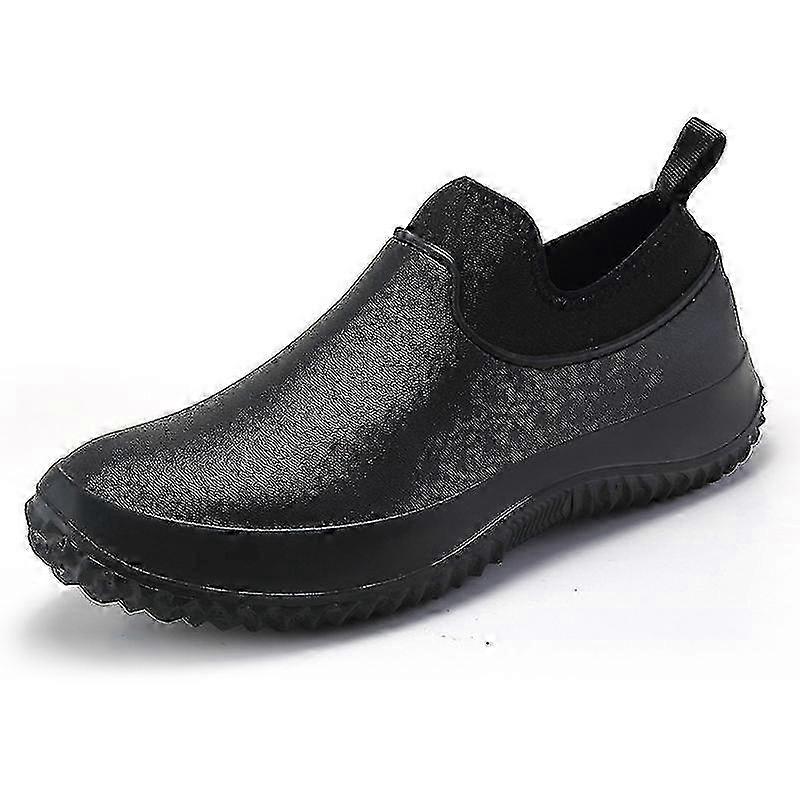 Chaussures Chef avec semelle en caoutchouc imperméable à l’eau Chaussures antidérapantes Bottes de pluie pour hommes Femmes
