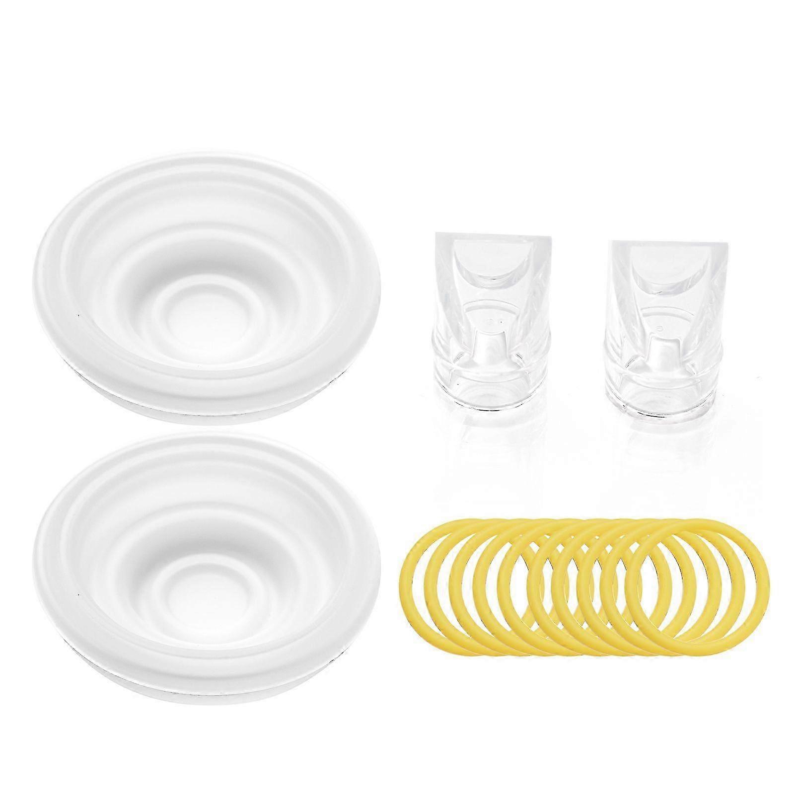Accessoire de remplacement pour tire-lait électrique Horigen – 2 membranes en silicone, 2 valves à bec de canard, 10 bagues d’étanchéité en caoutchouc