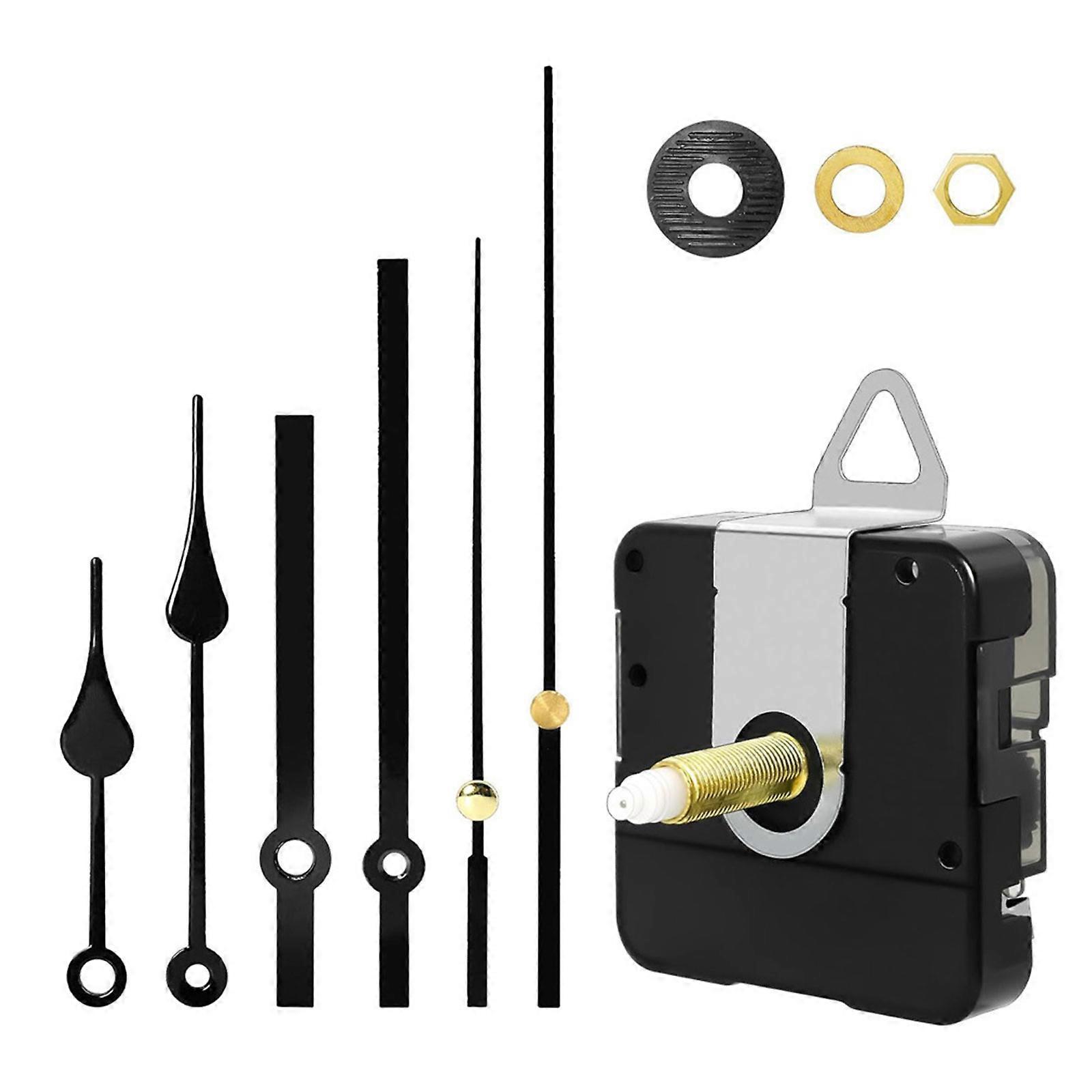 Battery Operated Quiet Wall Clock Mechanism Motor Replacement with Long Spindle for Clock Repair Clock Movement Kits