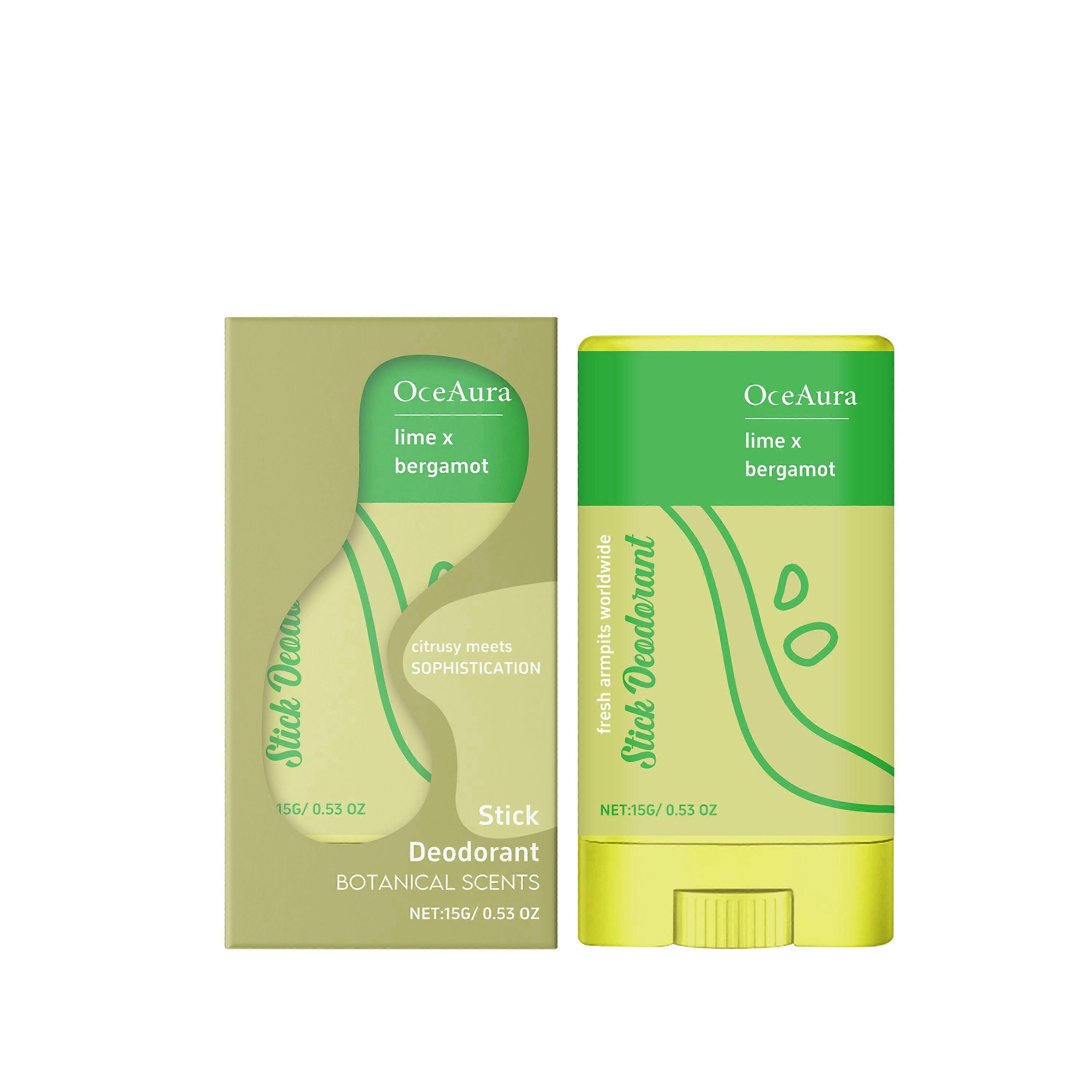 Bergamot Body Treatment Stick, Cleans Armpits And Removes Odors With A Fragrant Solid Balm Treatment Stick