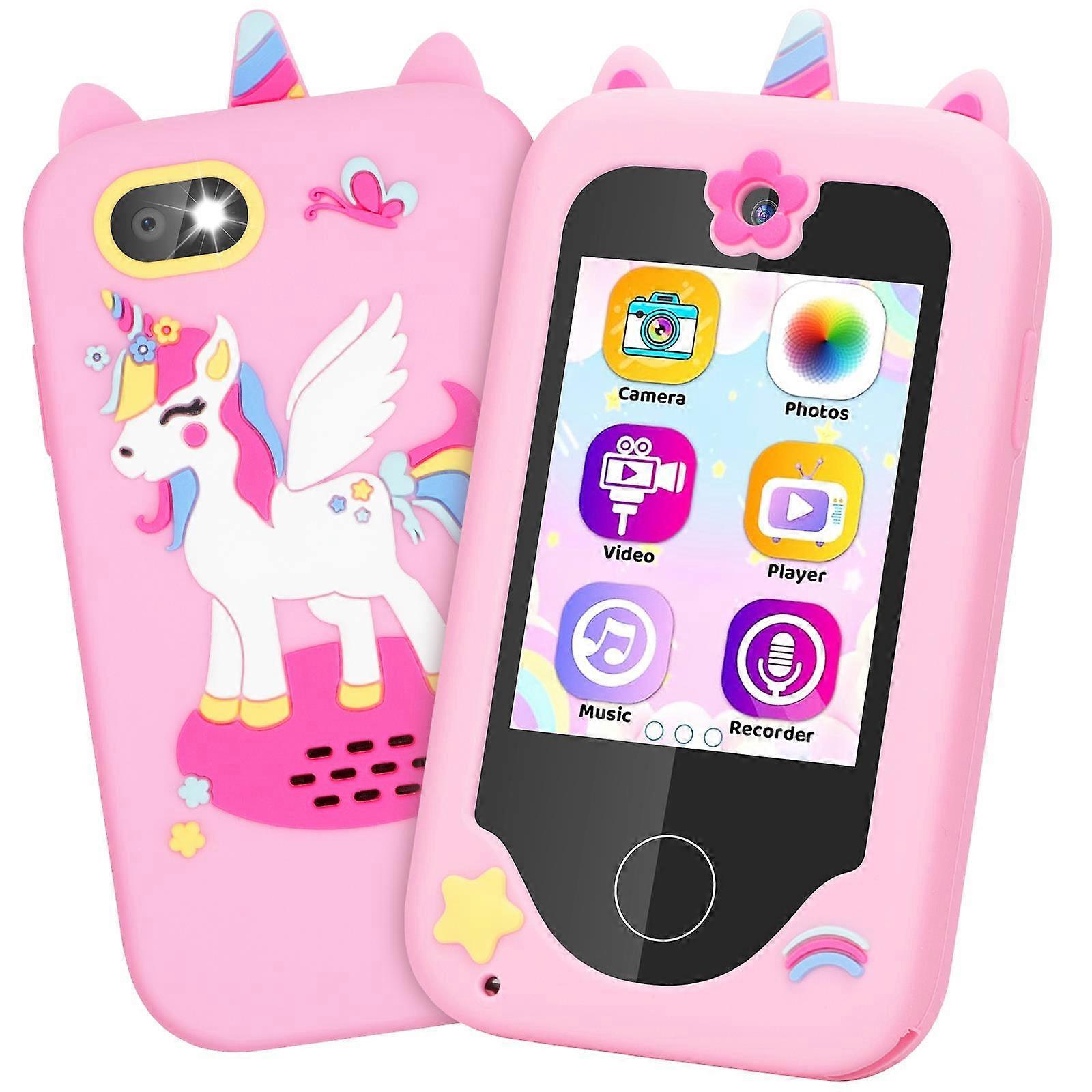 Kids Smart Phone Toy, Cartoon Multi-function Camera Toy Educational Toy with 22 Educational Apps - Multifunctional Learning Device