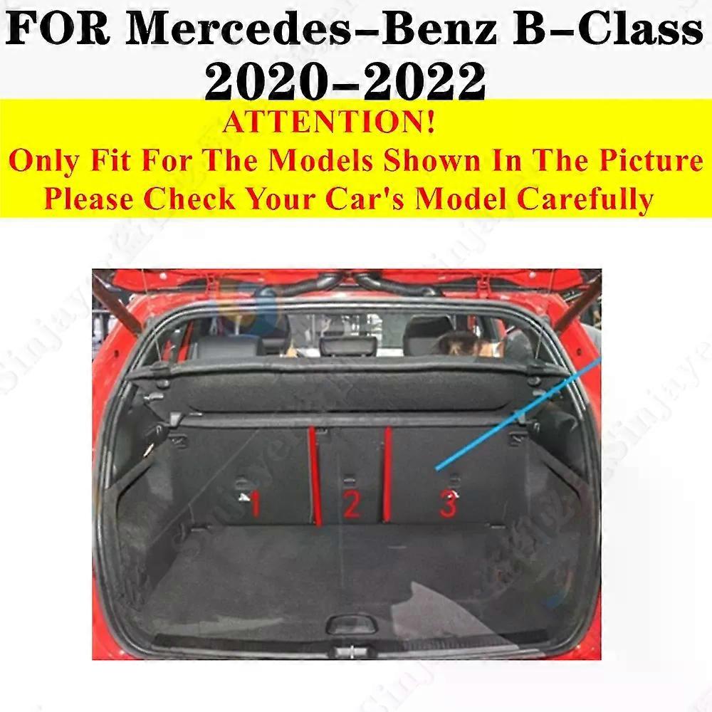 Ψηλό πλευρικό ταπέτο πορτμπαγκάζ αυτοκινήτου για Mercedes-Benz B Class 2022 2021 2020 Ουρά πορτμπαγκάζ αποσκευών Πίσω επένδυση φορτίου Αξεσουάρ εσωτερικού
