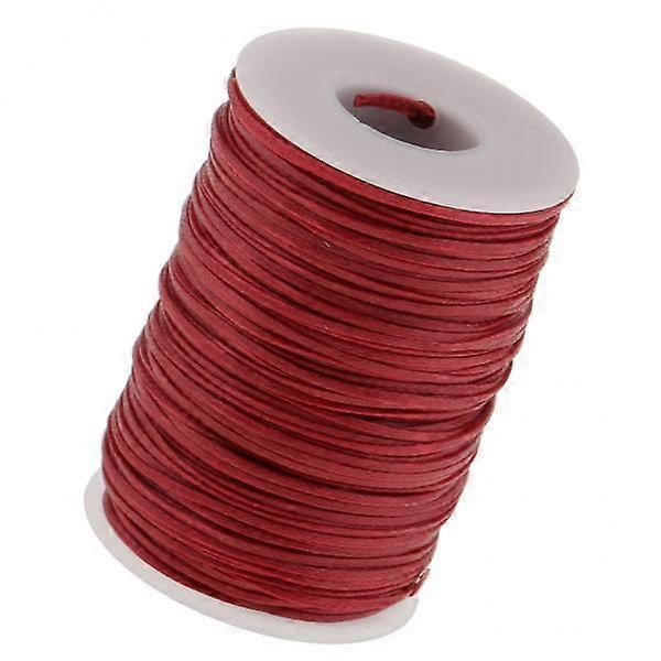 3x70 Meters Flat Line Waxed Thread for Leather Craft 1.2mm Red