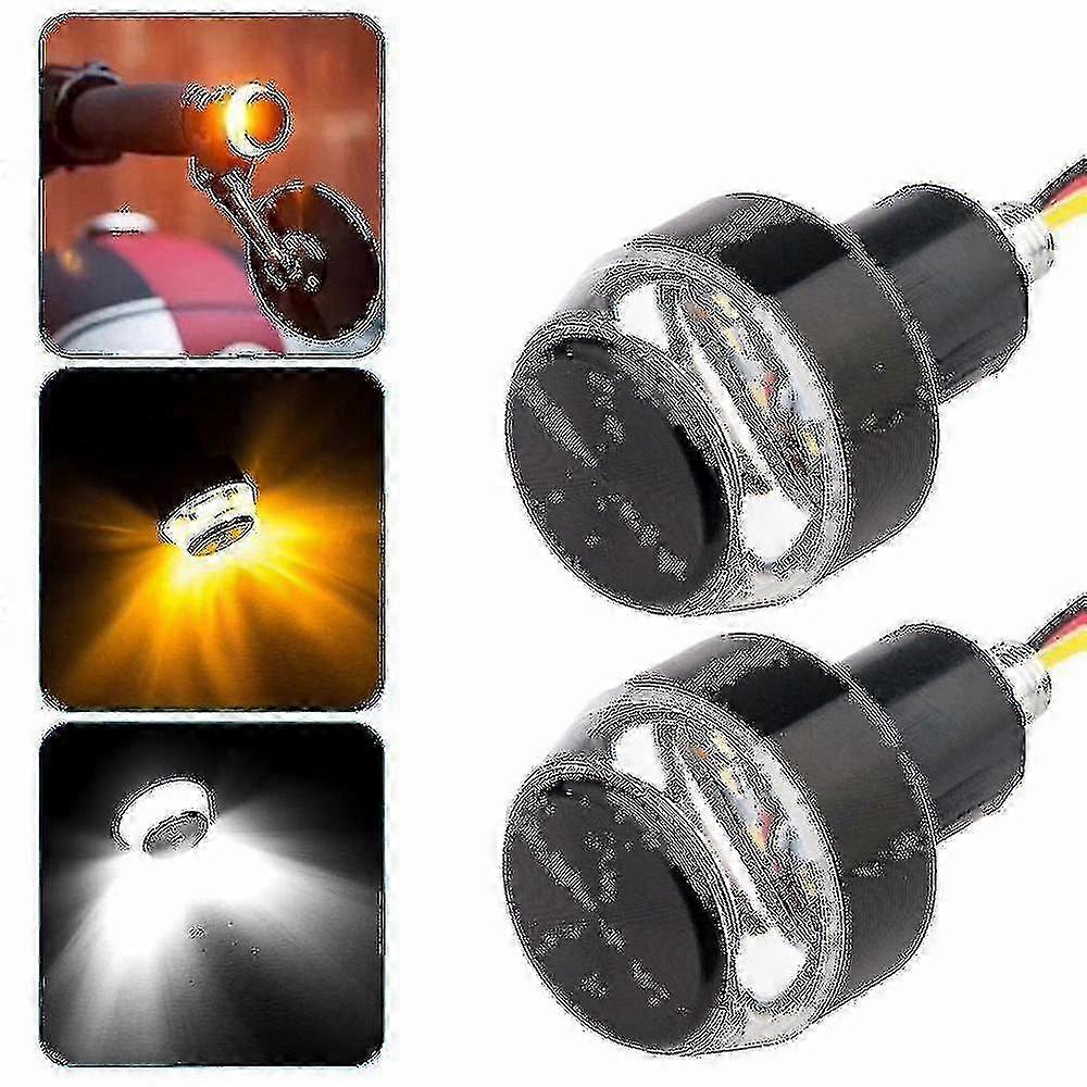 22mm Bar End Turn Signals with 12V Cyclical Flashing