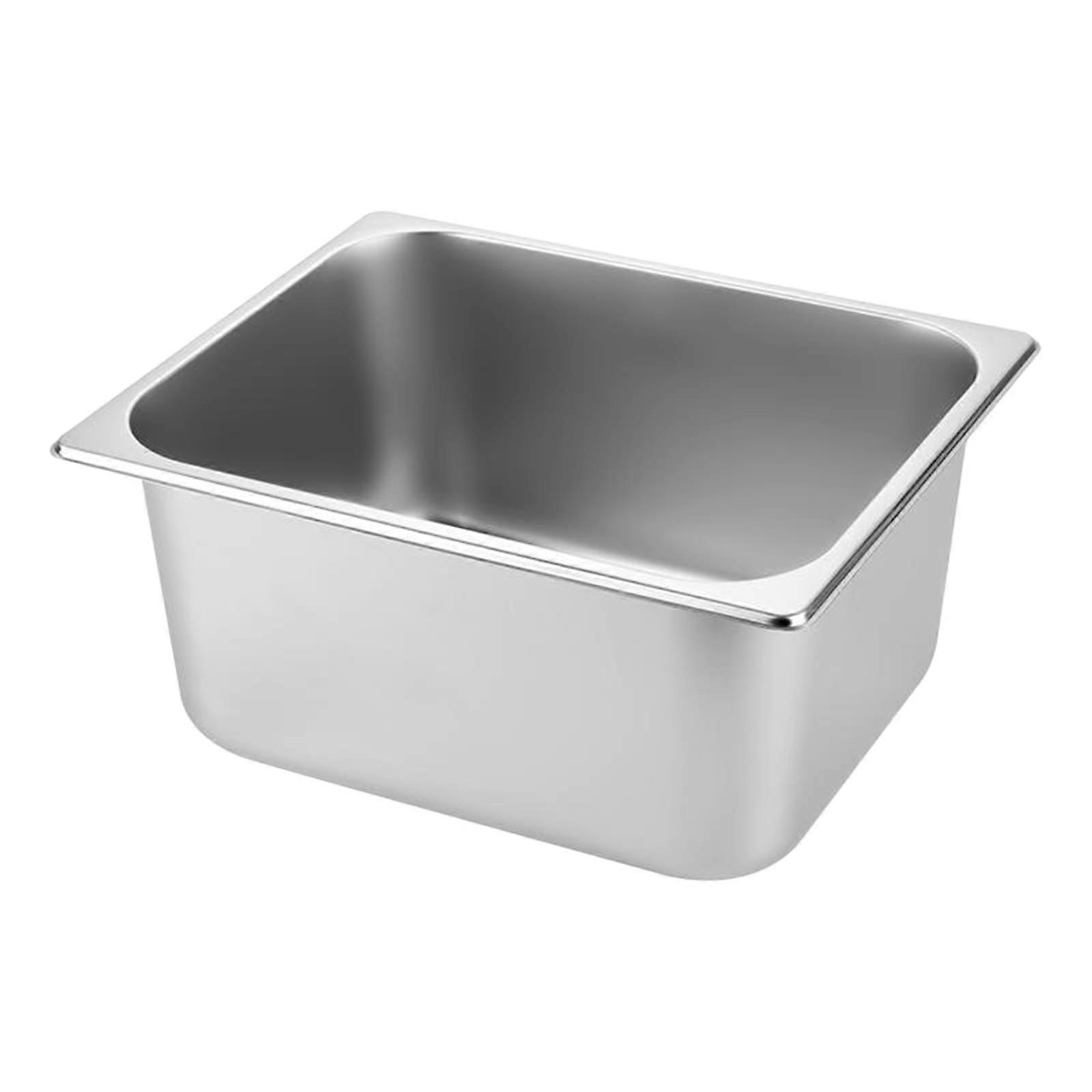 Ice Bucket Beverage Cooler Rectangular Wine Cooling Metal for Party Storage Tub