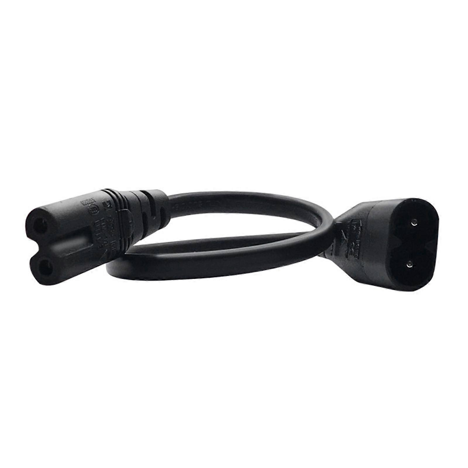 IEC 320 C7 2Pin Male Plug to IEC 320 C8 2Pin Female Power Cord Converter Adapter Cable for LCD Display Digital Cameras