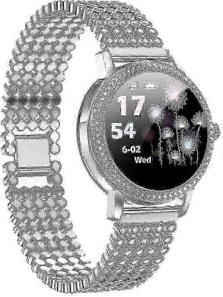 Women's Smart Watch With Heart Rate Blood Pressure Detection (silver)