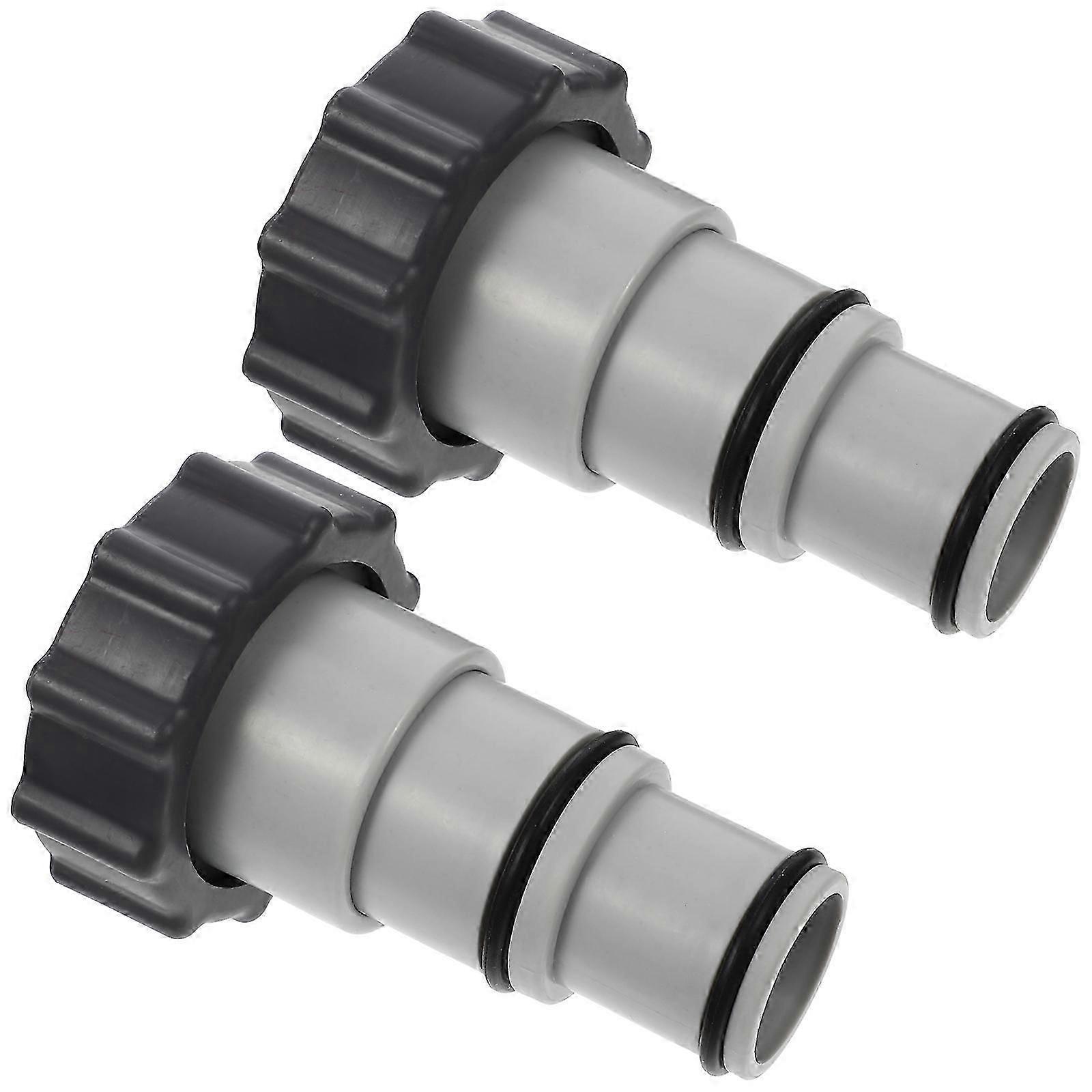 2 Pcs Adapters Connector Pump Hose Pool Pump Replacement Connector Hose Adaptor Replacement Pool Hose Fittings