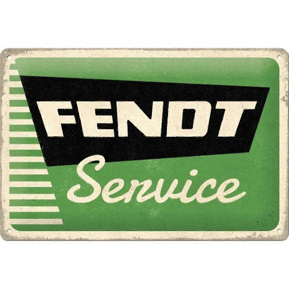 Retro Aluminiumskylt metallskylt vintage Fendt - Fendt Service
