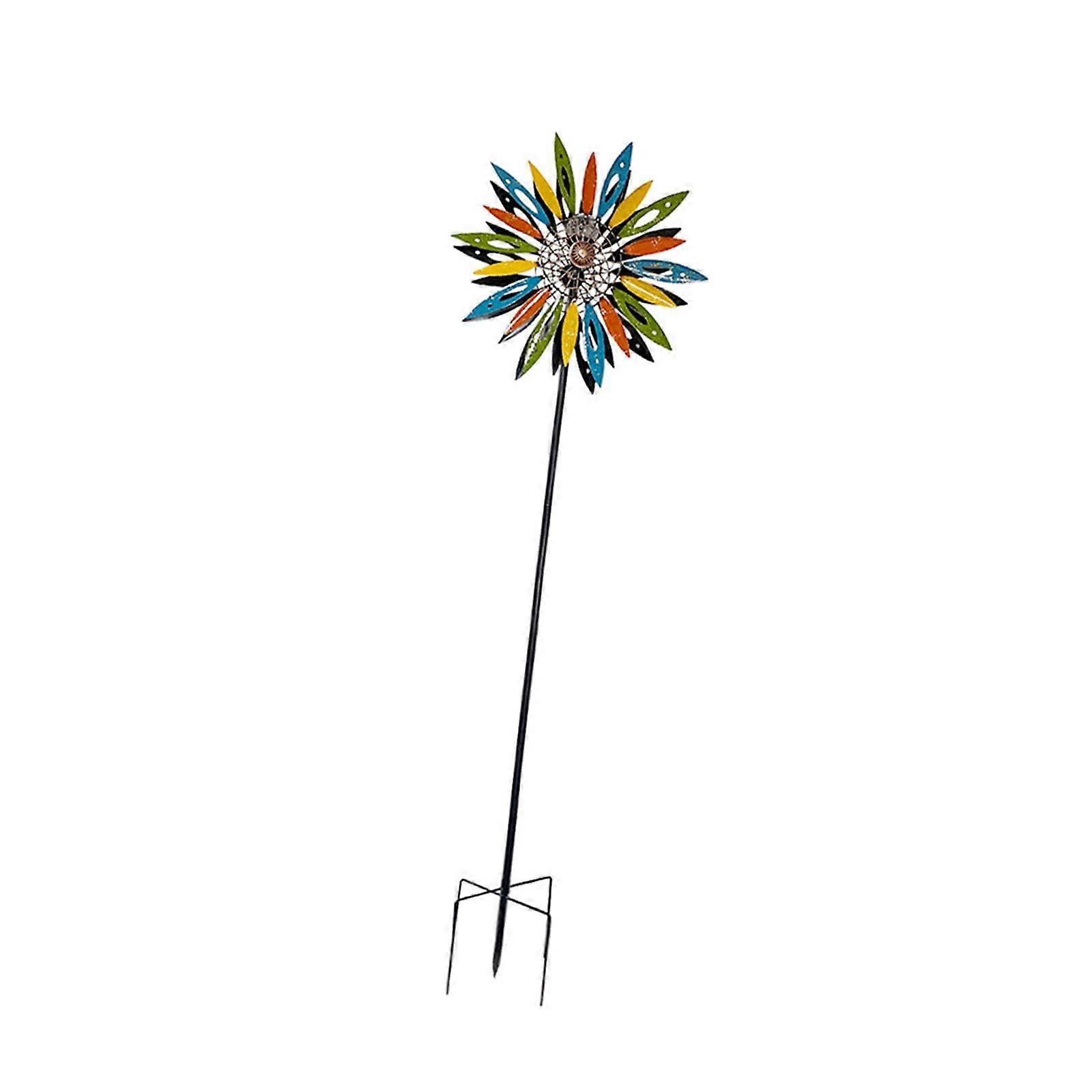 Large Wind Chime Windmill Decorative Figure Light for Patio Yard