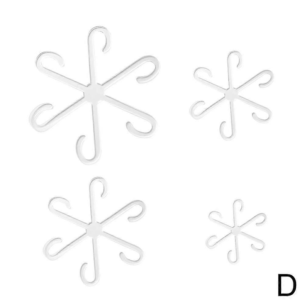 4pcs transparent set (D)$ Plant fixing clip plant climbing support frame flower stem collection frame