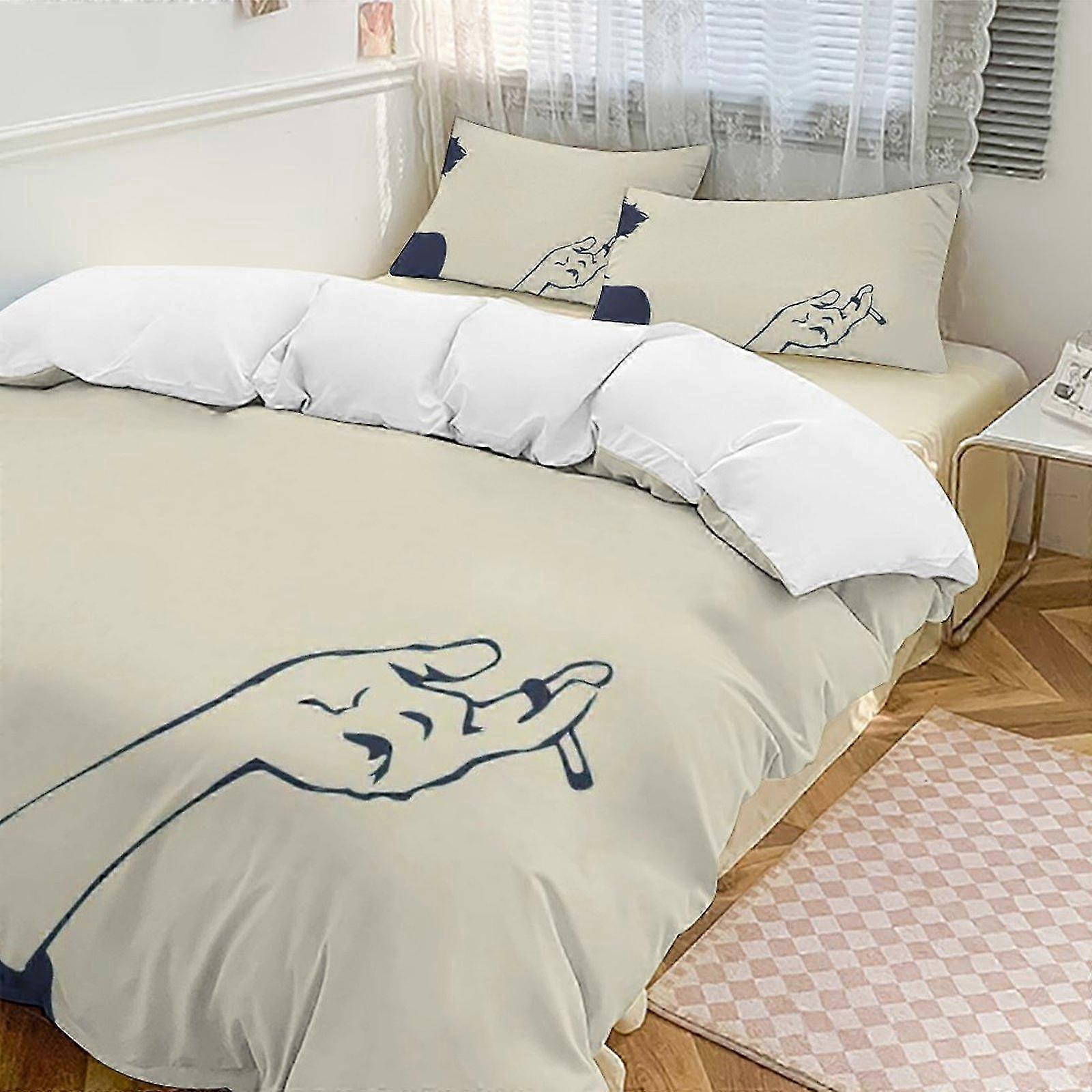 3-Piece Twin Bed Set Featuring Fade-Resistant Microfiber, Suitable for Cowboy Bebop Theme, Model V710