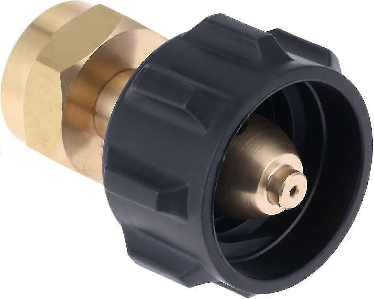 Refill adapter designed for 0.5 kg propane tanks, compatible with QCC1 refill systems and 0.5 kg gas cylinders, perfect for outdoor grilling