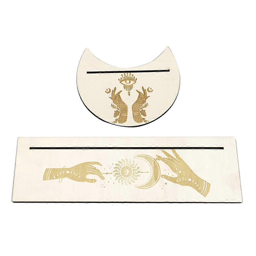 1 סט של מעמד כרטיס טארוט מעץ מזבח טארוט אביזר ניבוי מתלה כרטיסי טארוט