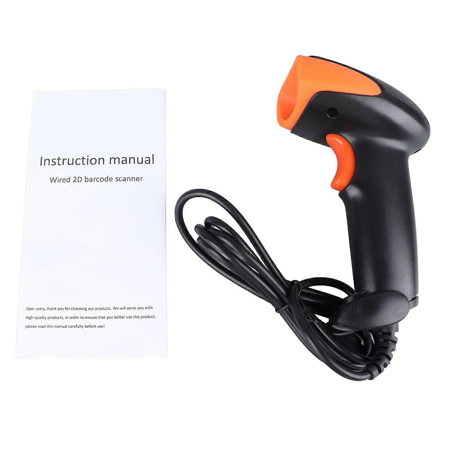 High quality  Barcode scanner wired 1D 2D supermarket laser barcode scanner