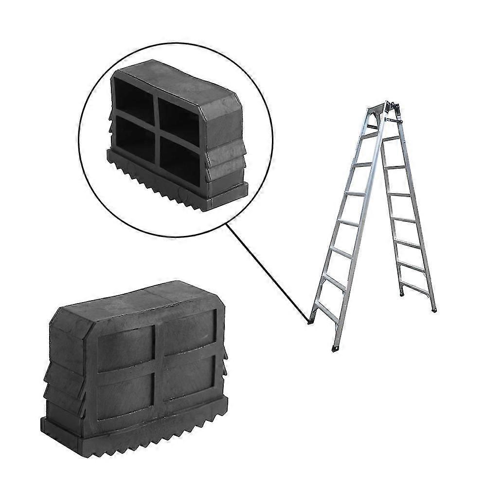 2pcs Rubber Ladder Feet Non Slip Replacement Step Mat Cushion Sole