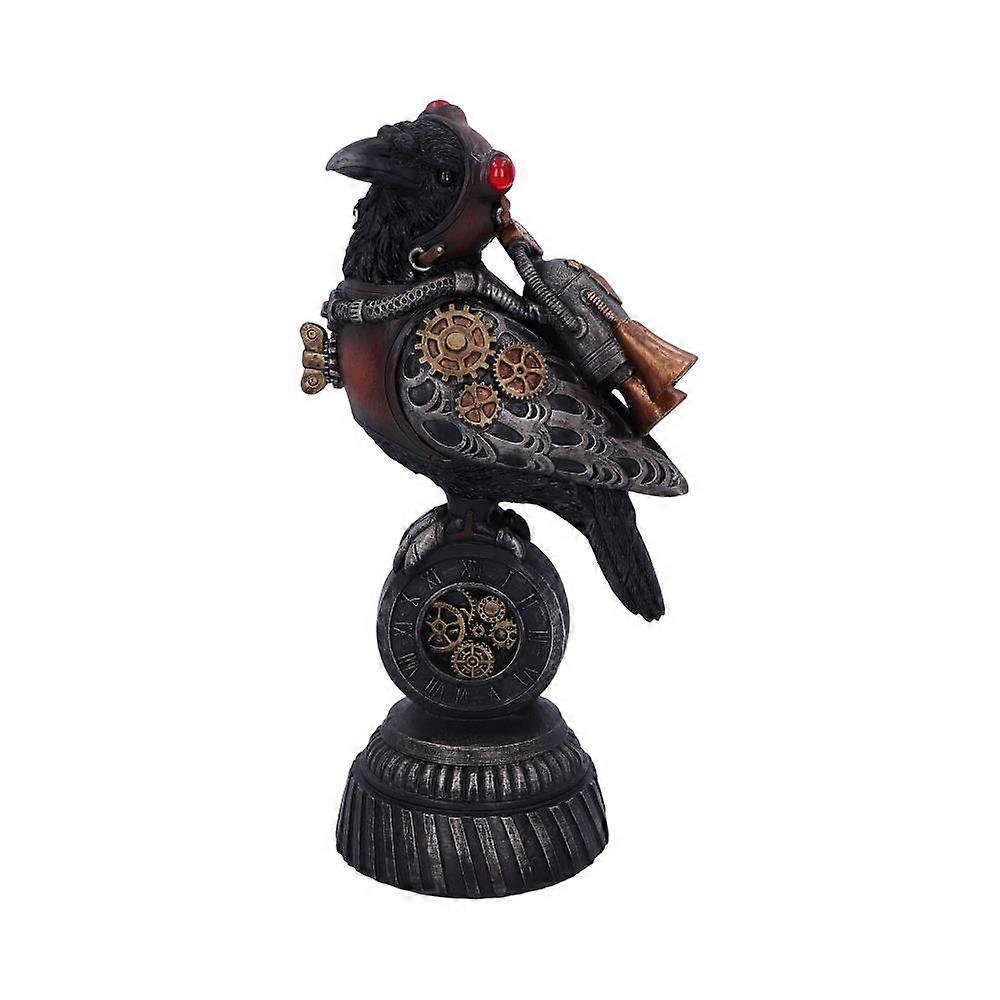 Steampunk Rivet Raven Mechanisch Vogelbeeldje