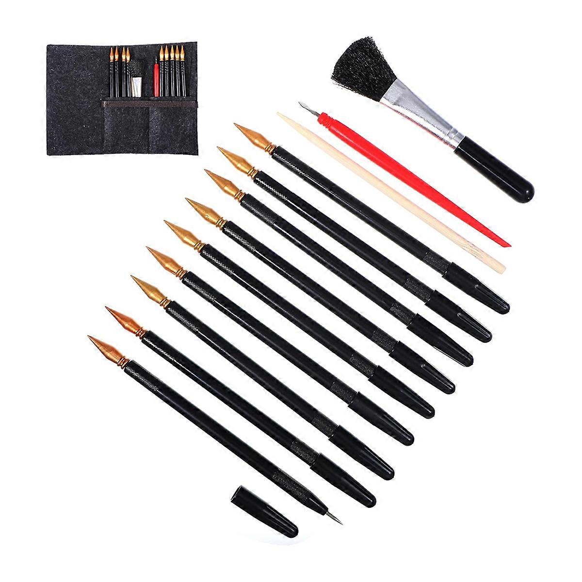 14Pcs ScratchArt Tools, Dual Tip Scratch Coloring Stylus Paper Art Kit for Adults, for DIY Painting
