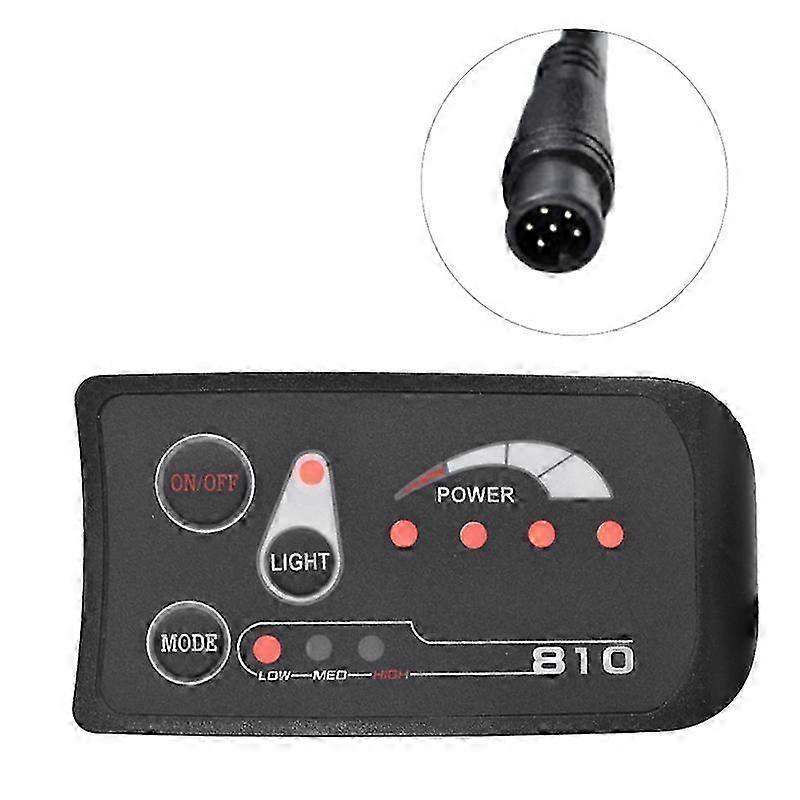 S810 E-Bike Meter LED displej IP65 36V UART pro elektrický měřič jízdních kol (36V) vydání 0808