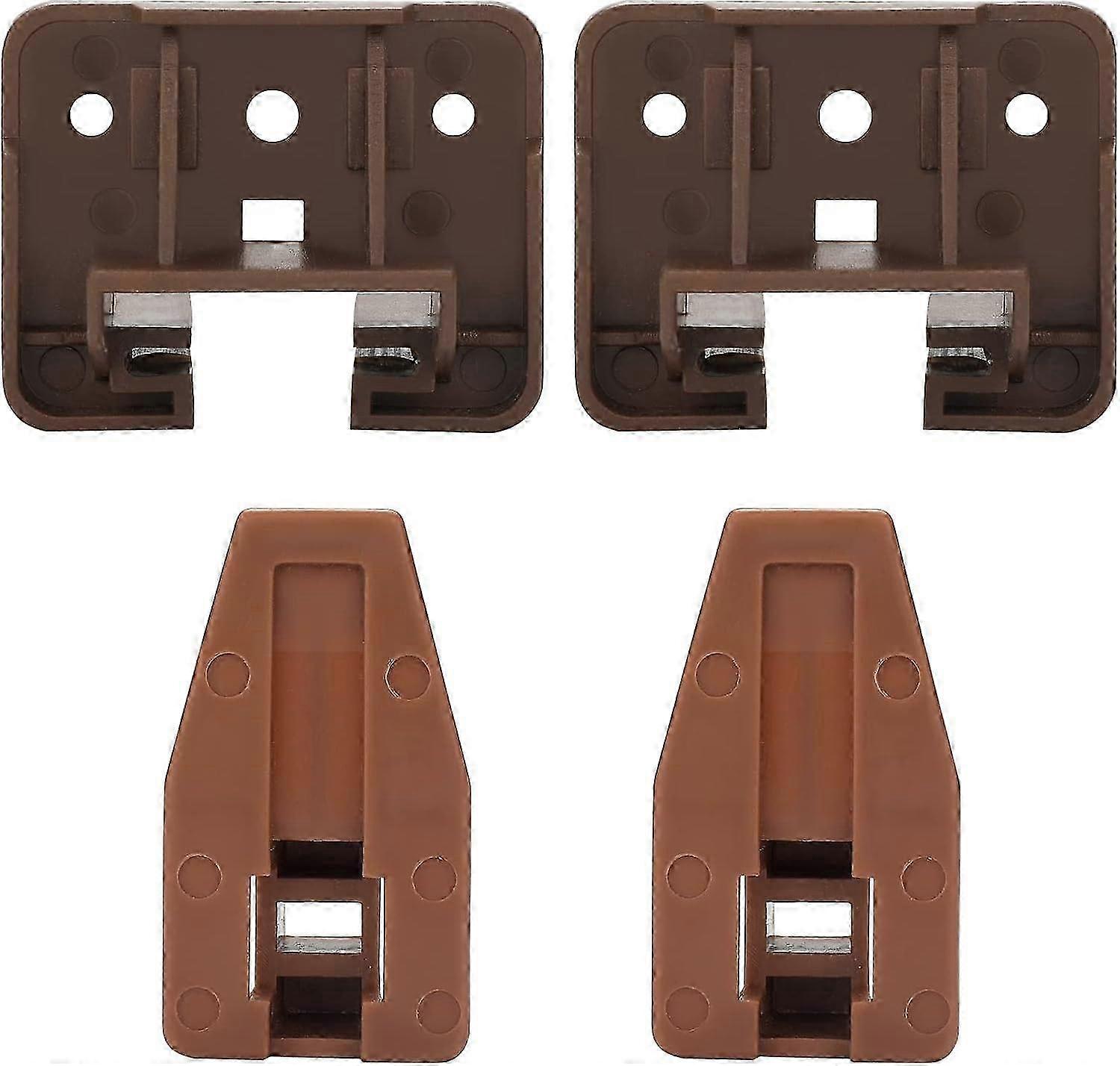 Plastic Drawer Slides 2 Pack - Replacement Parts Suitable for Center Mount Drawer Guides