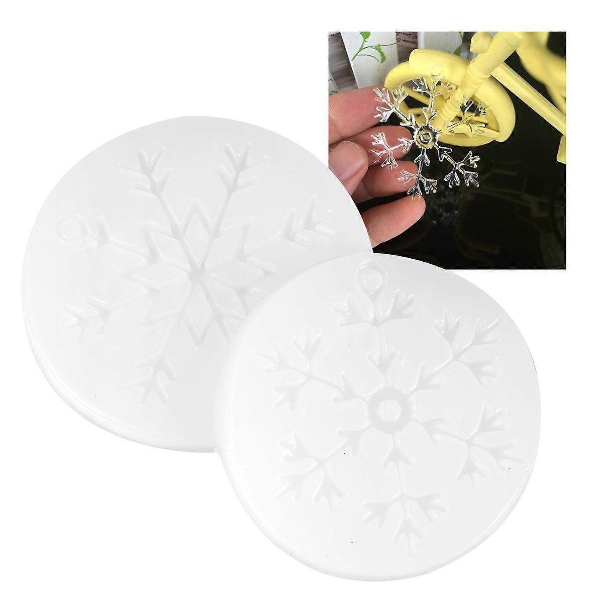4pcs Snowflake Silicone Mold for DIY Crafts   Versatile Epoxy, Candle, and Cake Decoration Molds with Random Pattern Design, Durable and Easy to Clean