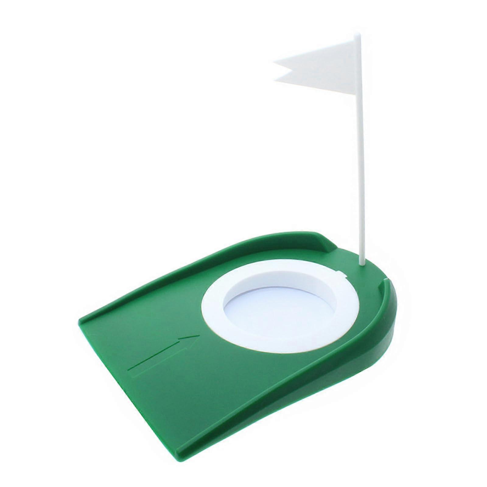 Practice Putting Cup with Indoor Putting Mat, 18x13.5cm Indoor Golf Exercise Tool for Skill Development