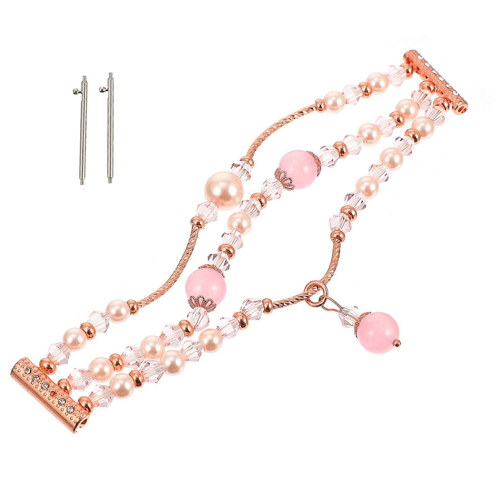 1pc Beautiful Agate Bead Strap Unique Agate Beaded Watchband for Watches