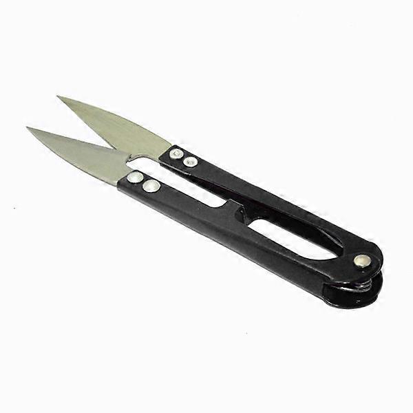 Thread Nippers Stitch Shear Sewing Tool U-Shaped For Fishing Line Cutting Random Color Built-In Spring Mechanism 1Pcs