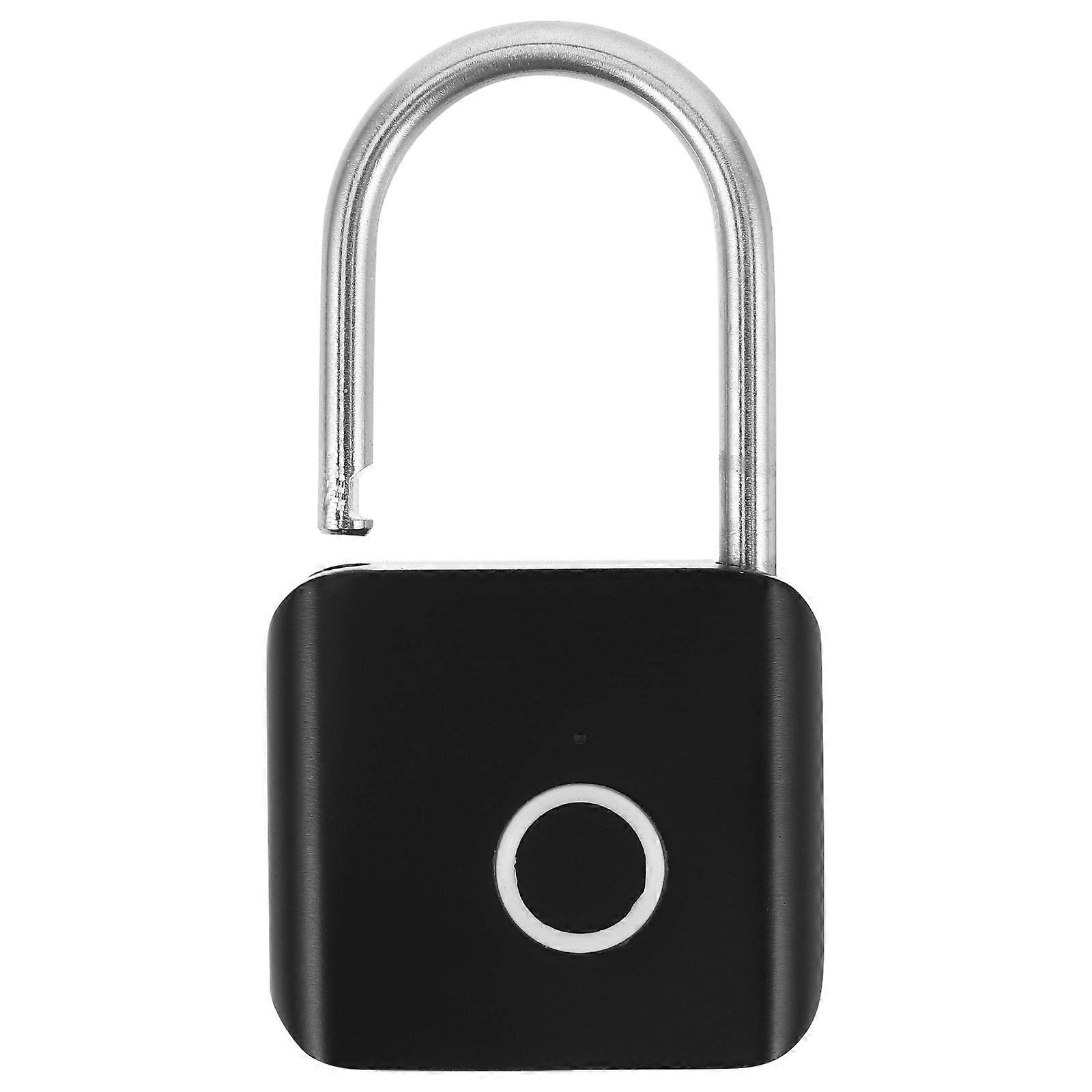 Weatherproof Fingerprint Padlock Zinc Alloy Keyless Lock for Luggage, Cabinet, Drawer, and Door Security Durable Pry Protection for Travel, Outdoor,