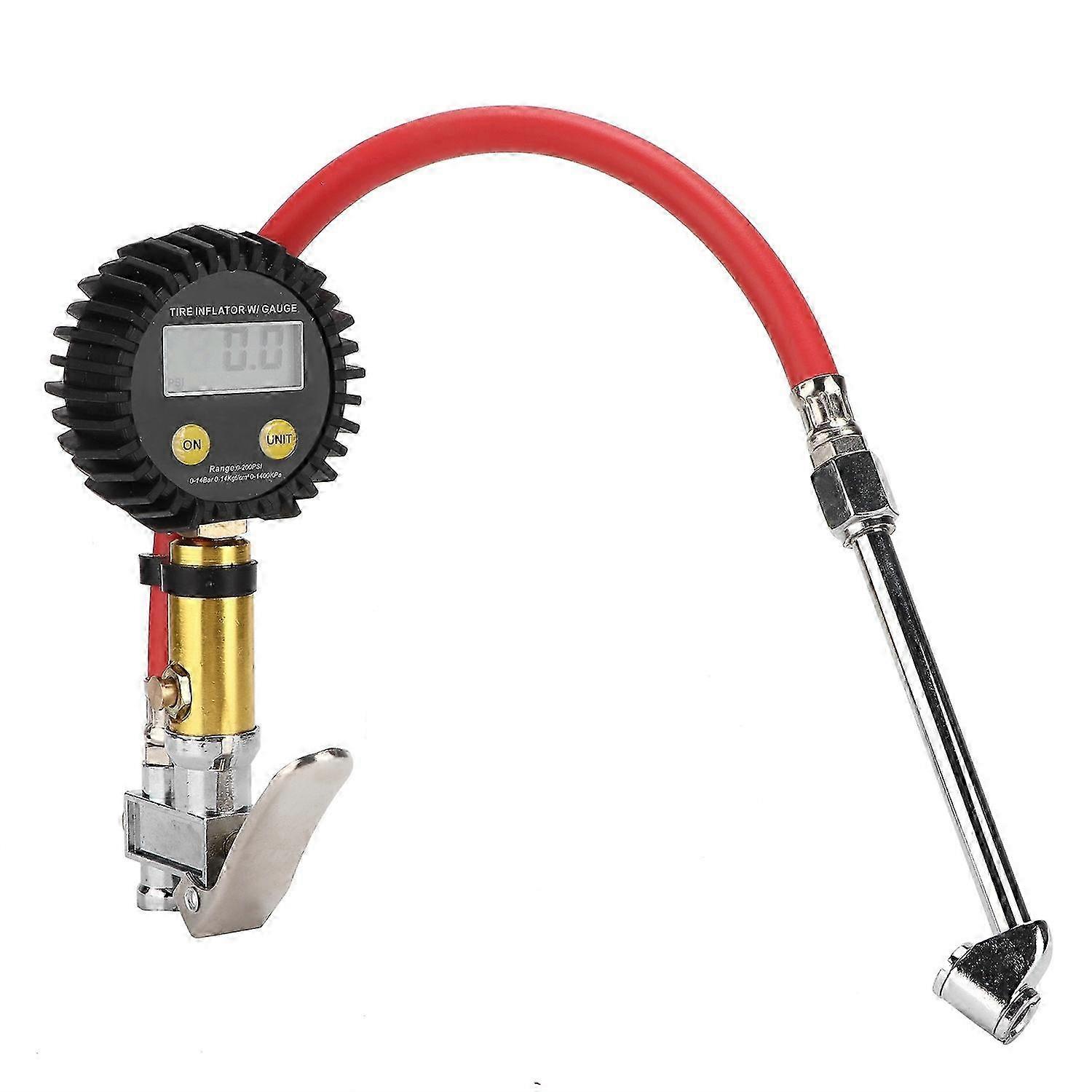 Genaues Reifendruckmessgerät LCD-Digitalanzeige 3-300PSI Luftinflator-Messgerät für Motorräder Autos SZRH