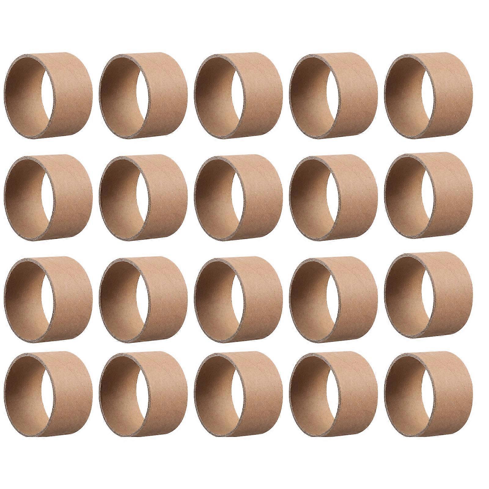 20pcs Brown Cardboard Tubes for DIY Crafts, Durable Paper Rolls for Creative Projects at Home, Office, School – Ideal for Painting, Gluing and