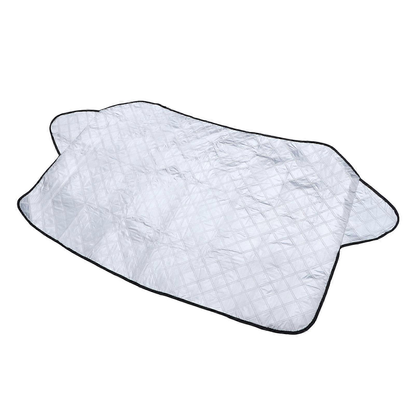 Windshield Cover For Snow And Ice Car Windscreen Protector Silver 176X93cm Waterproof Thicker Close Fitting 1Pack