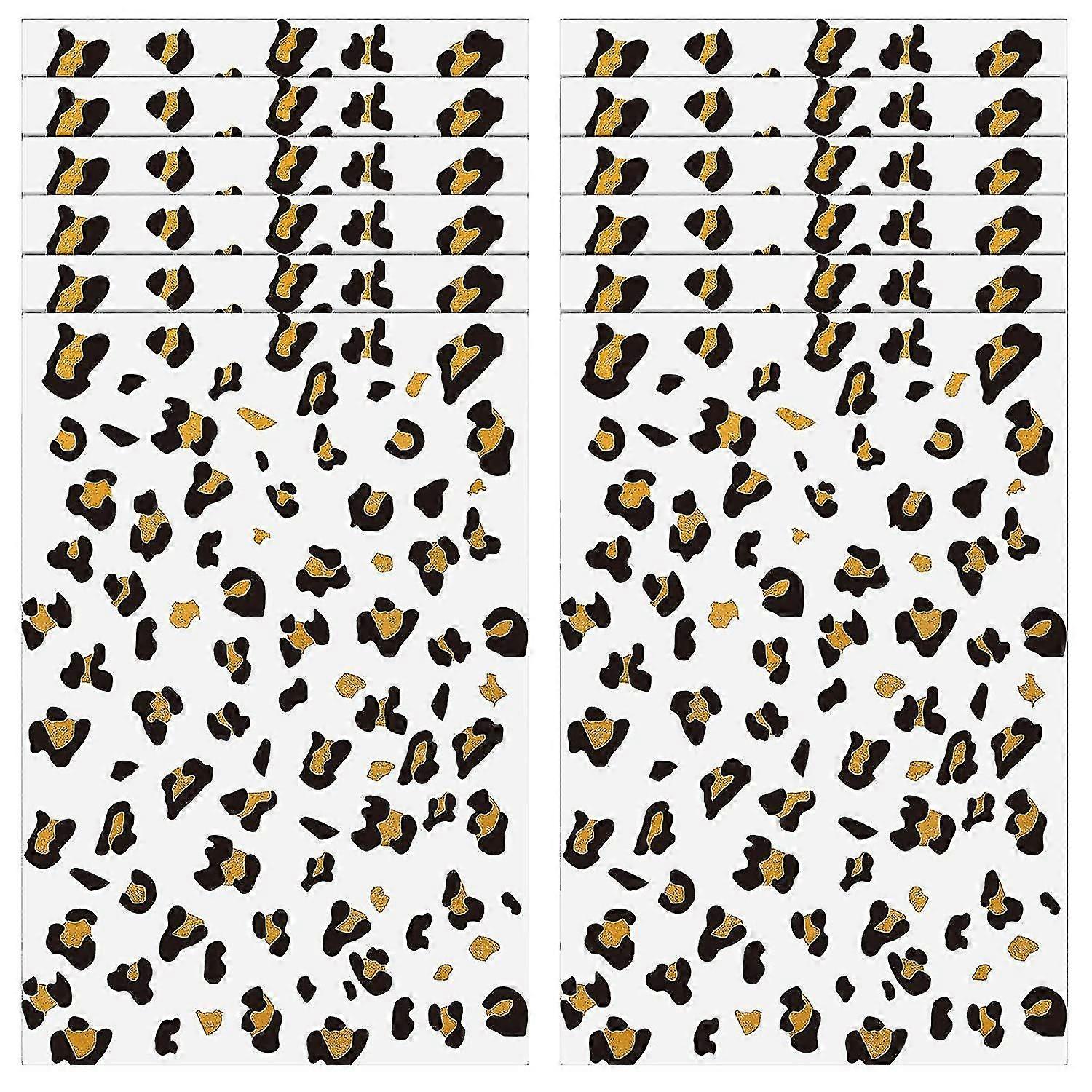 12 Sheets Cheetah Temporary Tattoo Temporary Whisker Tattoos Leopard Print Temporary Tattoos Brown Leopard Face Stickers Gold Temporary Tattoos Cheeta