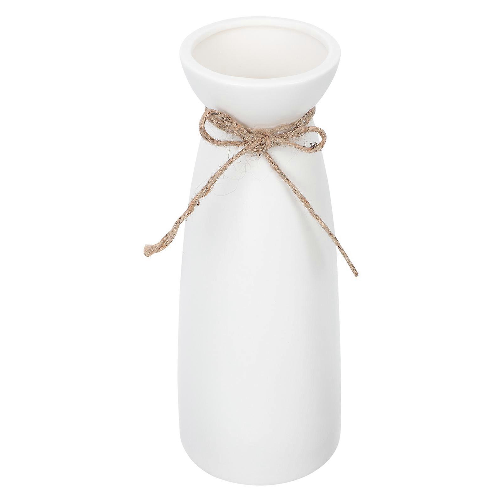 Modern Ceramic Flower Vase Holder – Elegant Decorative Ornament for Home, Office & Restaurant – Stylish Desktop Accessory for Fresh Flower