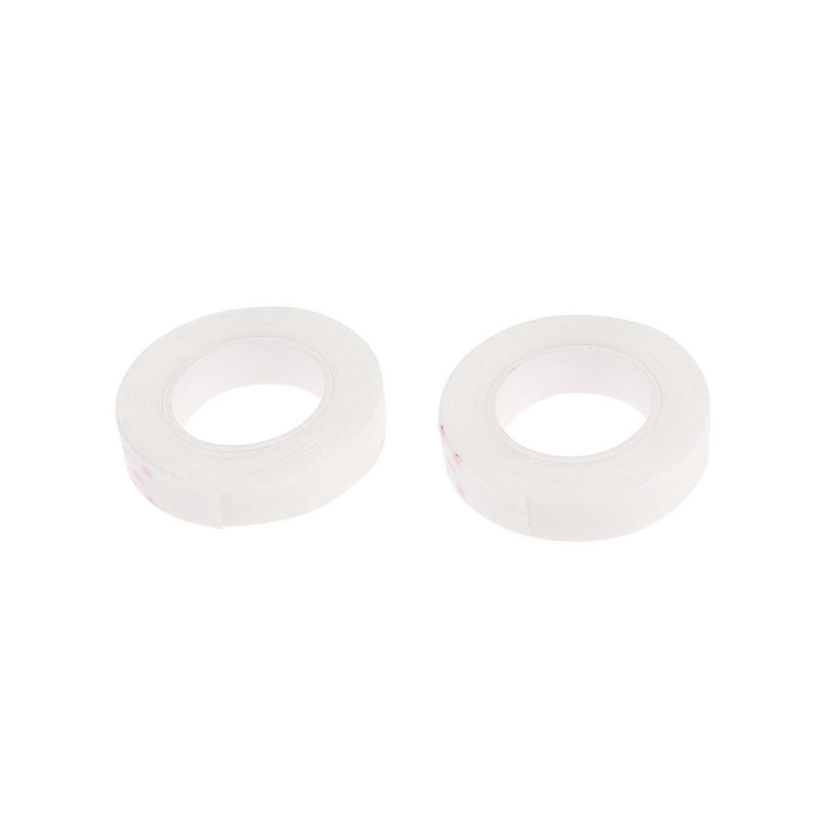 White Double Sided Adhesive Tapes for Wig Hair Extension 2 Rolls